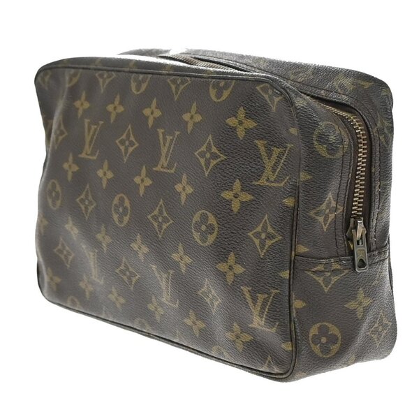 LOUIS VUITTON Trousse Toilette 28 Clutch Hand Bag Monogram Brown - Picture 4 of 5